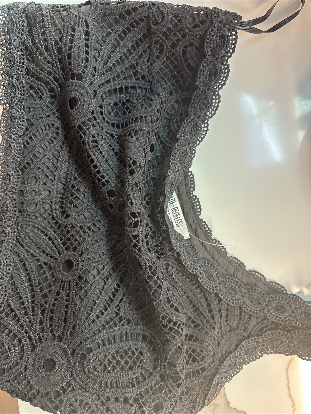 4th - Reckless bralette NWOT black
